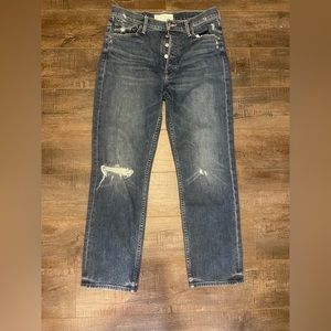 MOTHER SUPERIOR The Pixie Tomcat Ankle Jeans ~ Born To Bite Button Fly 30
